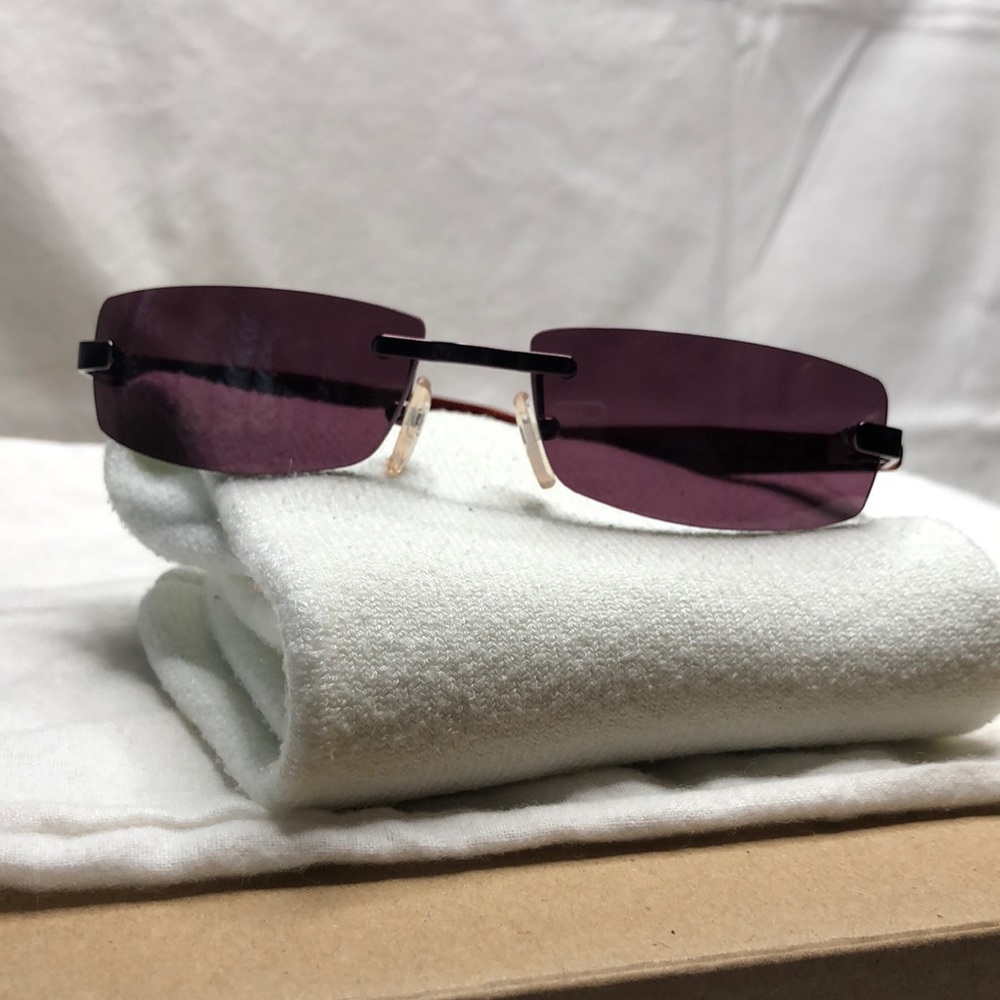 Vintage Dolce & Gabbana Frameless Sunglasses, Purple, D&G 2065-282